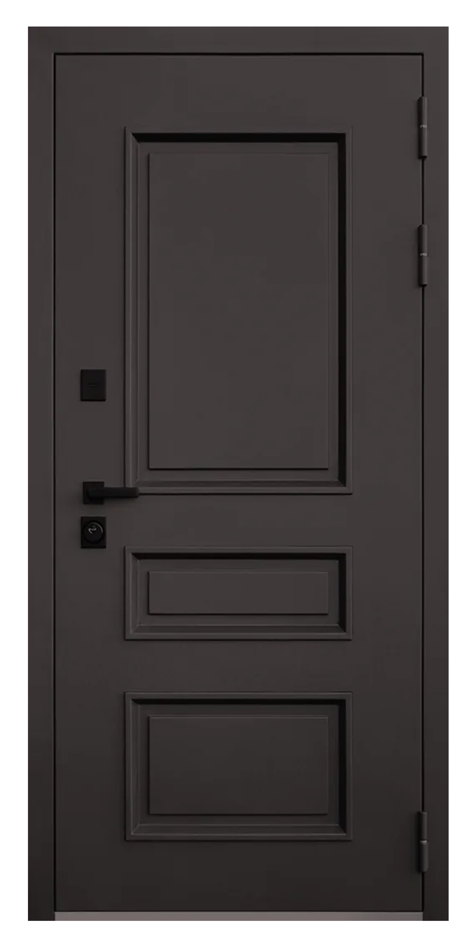 Стальная дверь Терморазрыв «Бризз» серо-коричневый